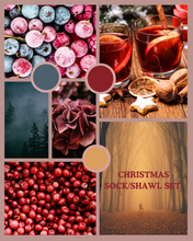 Load image into Gallery viewer, PRE ORDER....ADVENT SOCK/SHAWL SET  Luxury 4ply 140g