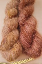 Load image into Gallery viewer, Chestnut.Mohair or Alpaca suri silk.