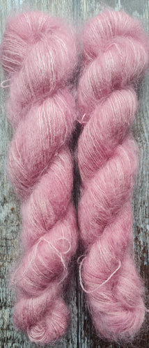 Dusky pink, Mohair silk