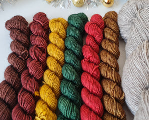 Christmas Litmus cowl knitting kit.