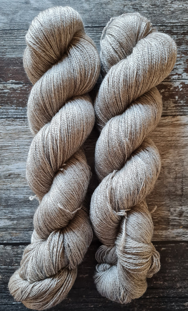 Natural yak silk Laceweight.