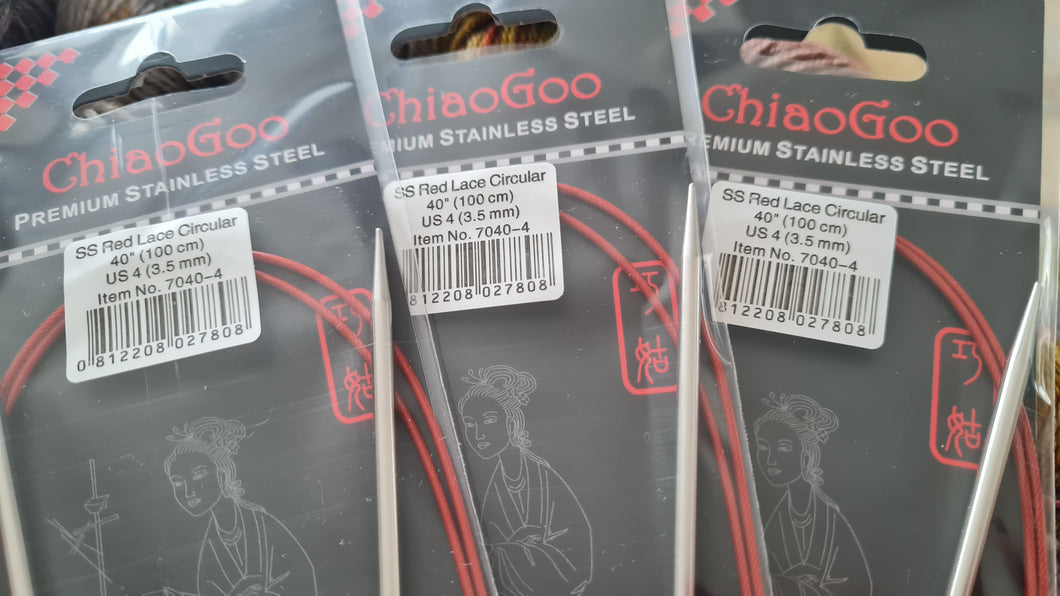ChiaoGoo.Fixed circular needle.3.5mm x 100cm 40 inch