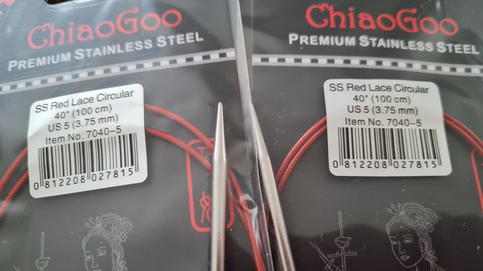 ChiaoGoo.Fixed circular needle.3.75mm x 100cm 40 inch