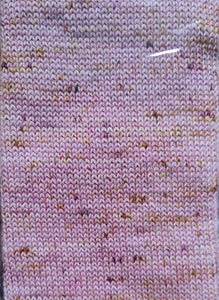 Sock tube  Dusky pink speckled.