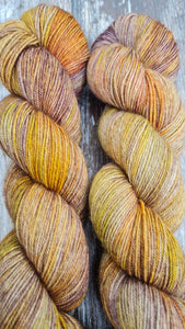 Chocolate orange, superwashed merino yak nylon