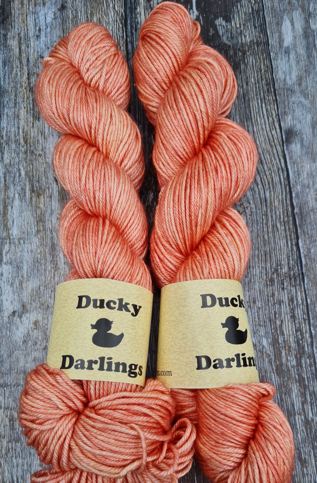 Peach fizz,luxury merino silk 50/50 DK