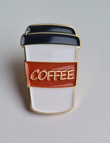 Pin badge Coffee to go.