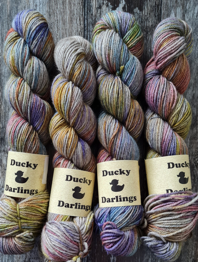 A petals rainbow, luxury yak silk dk