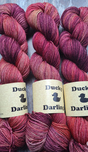 Crimson queen,superwashed merino yak nylon