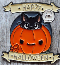 Load image into Gallery viewer, Pin badgeHappy halloween