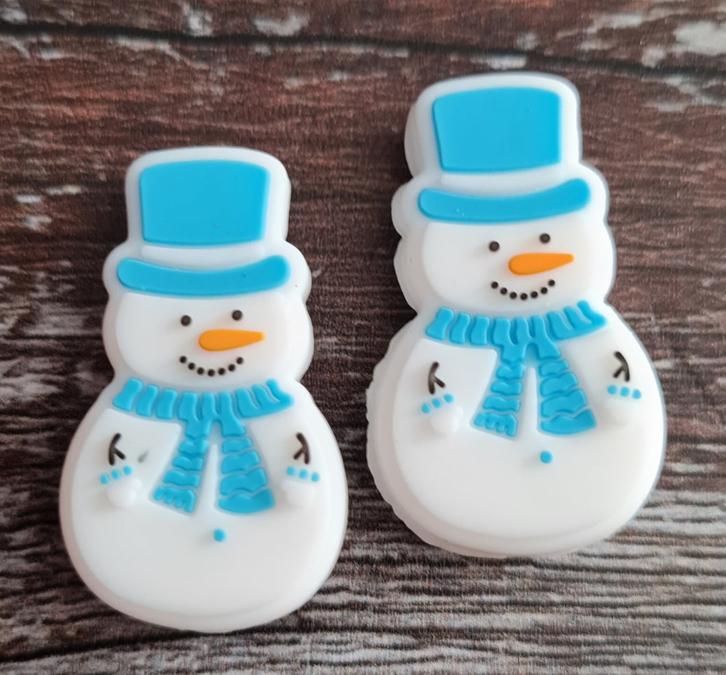 Knitting needle stoppers,Winter Snowman