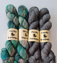 Load image into Gallery viewer, Liquorice,superwashed merino yak nylon