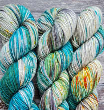 Load image into Gallery viewer, Crystal teal..Sport weight,superwashed merino nylon