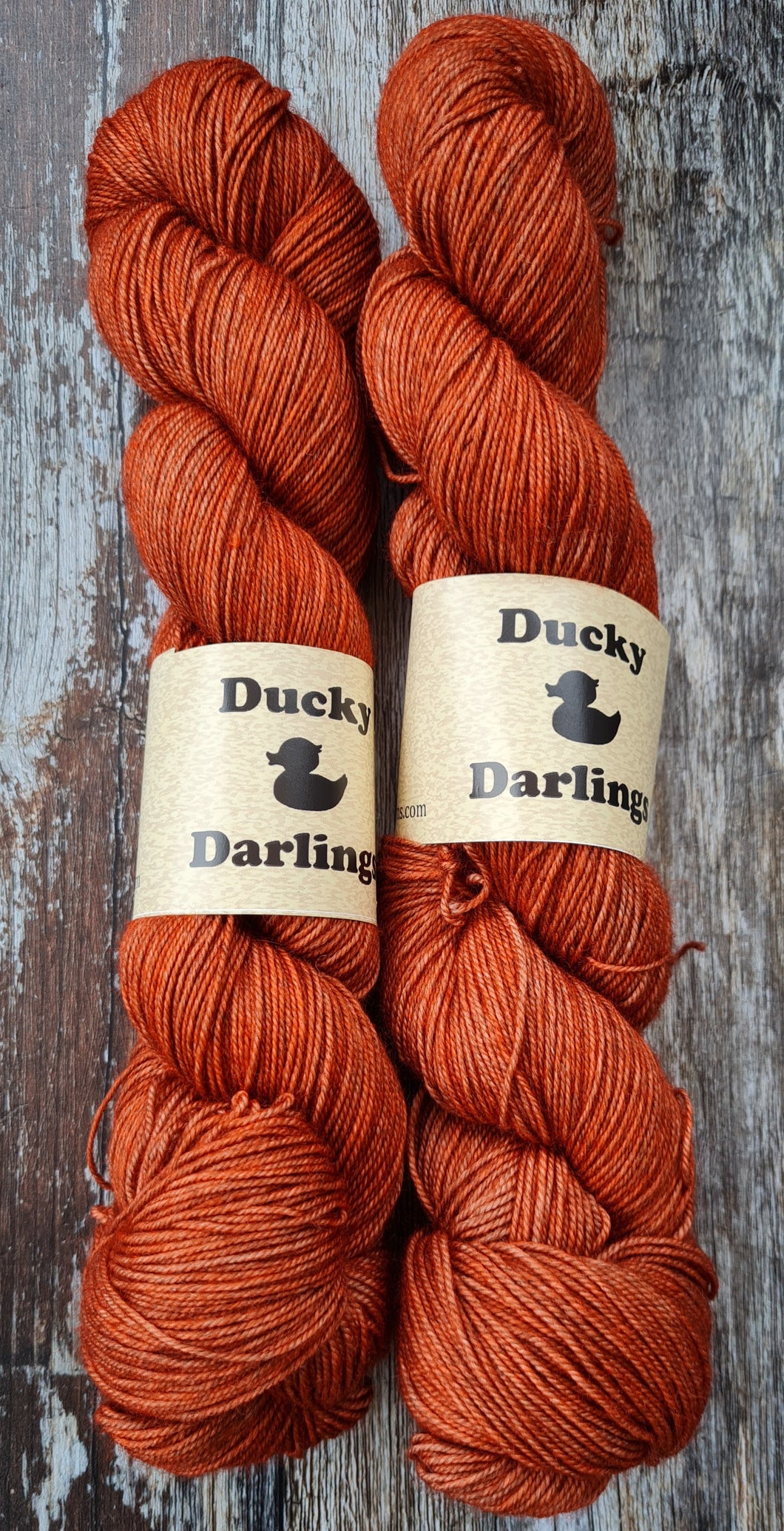 Burnt orange,superwashed merino yak nylon