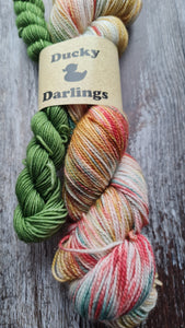 Christingle Sock/shawlset, 120g sparkle.