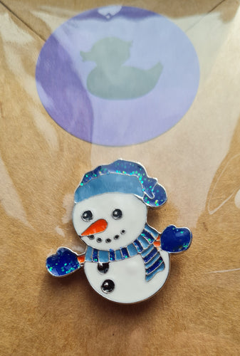 Pin badge Snowman.