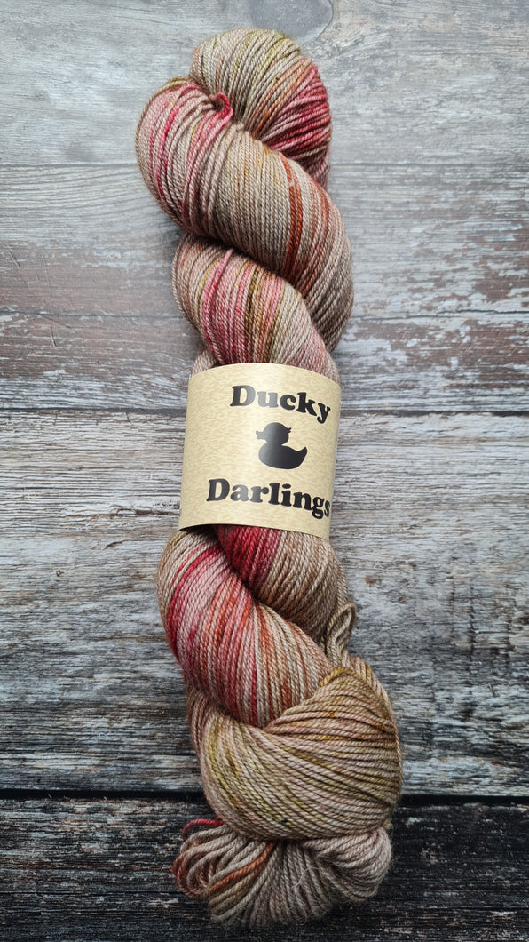 Cupids rose, superwashed merino yak nylon