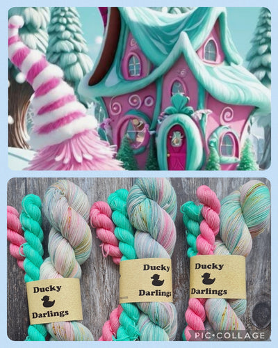 Candyland cottage Sock/shawl setset, 140g