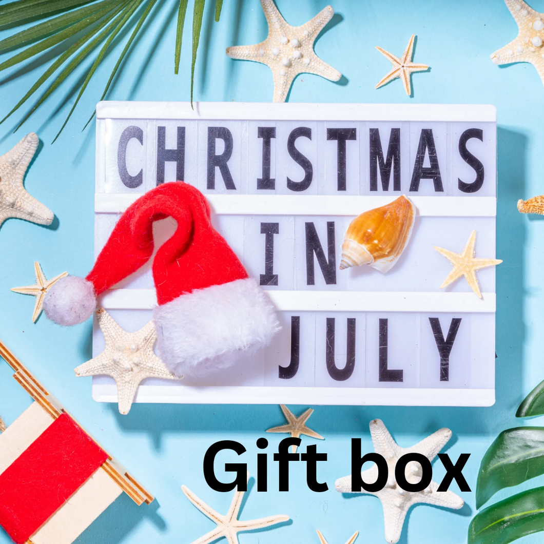 Christmas in July, gift box.