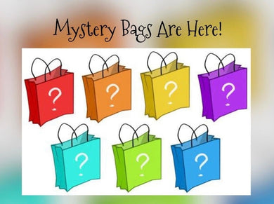 3 skein mystery party bags.Themed in multicolours.