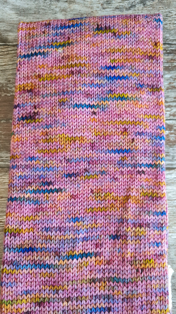 Sock tube  Purpley blue gold.