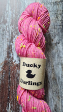 Load image into Gallery viewer, Raspberry superwashed merino donegal neps 85/15 100g Dk.