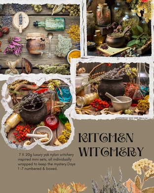 Kitchen witchery mystery boxes.