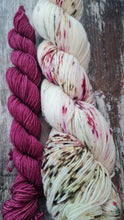 Load image into Gallery viewer, Cranberry splash Sock/shawl set, 120g