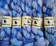 Load image into Gallery viewer, Blue willow.4ply Mermaid sparkle