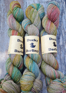 Ship in a bottle, superwashed merino yak nylon