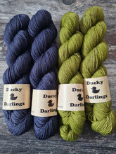 Load image into Gallery viewer, The boys in blue (and girls), superwashed merino yak nylon